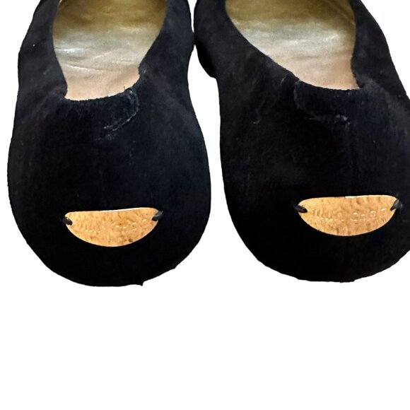 Jimmy Choo 'Morse' Ballerinas, Black Suede Flat, Size 9 - Picture 6 of 12
